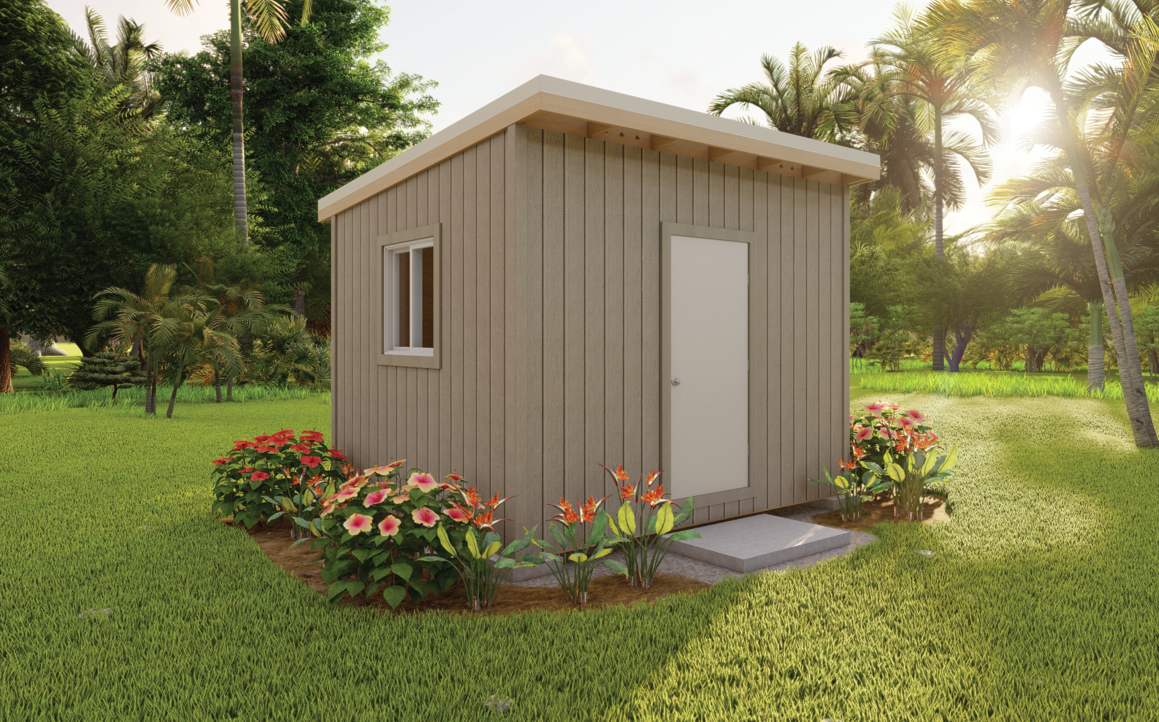 Image of the 10' X 12' pre-built shed